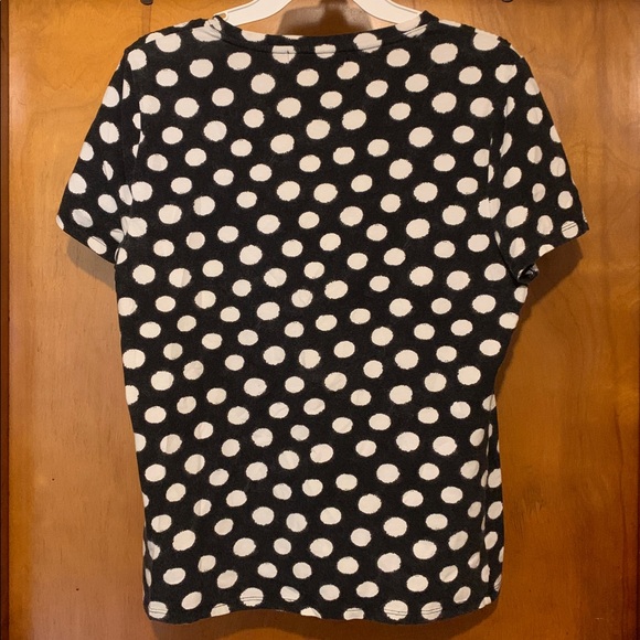 Michael Michael Kors Size XL Black and White Polka Dot Sot Top - Picture 5 of 5